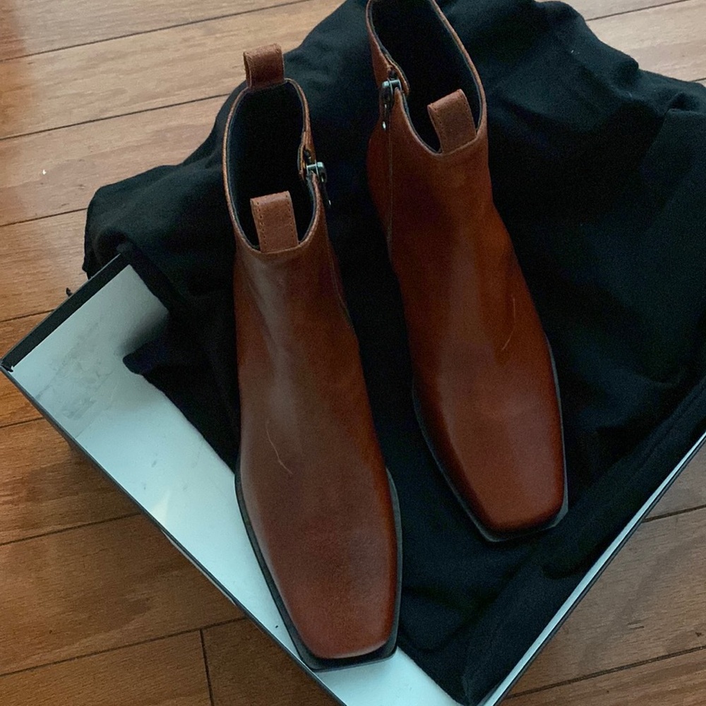 Ann Demeulemeester Square Toe Women's Ankle Boots